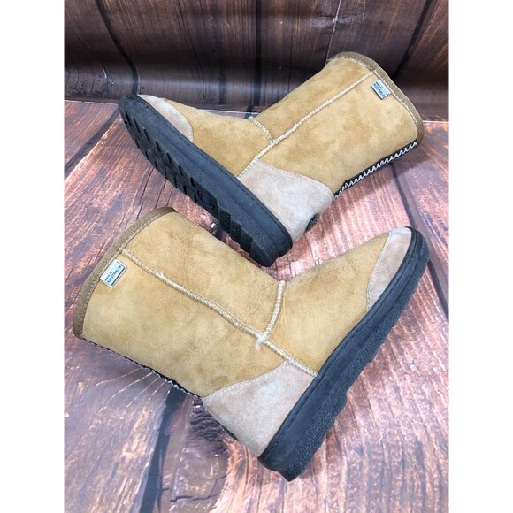 EMU Australia Tan Suede Leather Lined Boots Womens 6 (q7g) - Picture 5 of 10